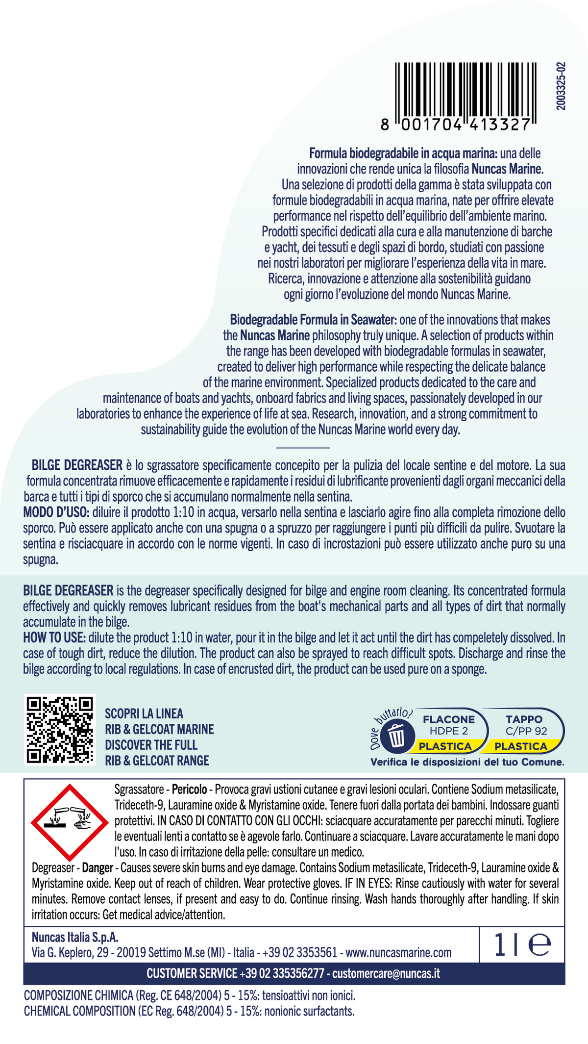Nuncas Marine Bilge Degreaser - 1000ml