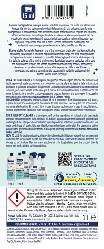 Nuncas Marine RIB and Gelcoat Cleaner - 1000ml