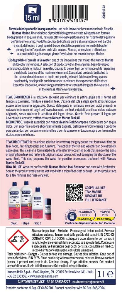 Nuncas Marine Teak Brightener - 1000ml