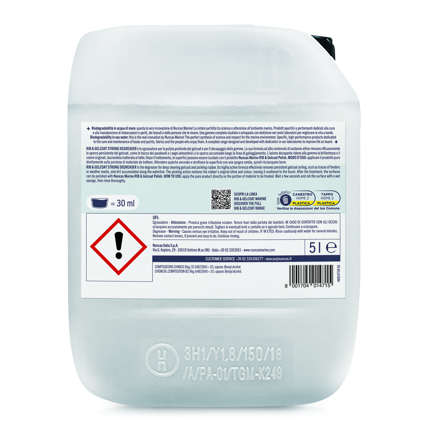 Nuncas Marine RIB & Gelcoat Strong Degreaser - 5000ml