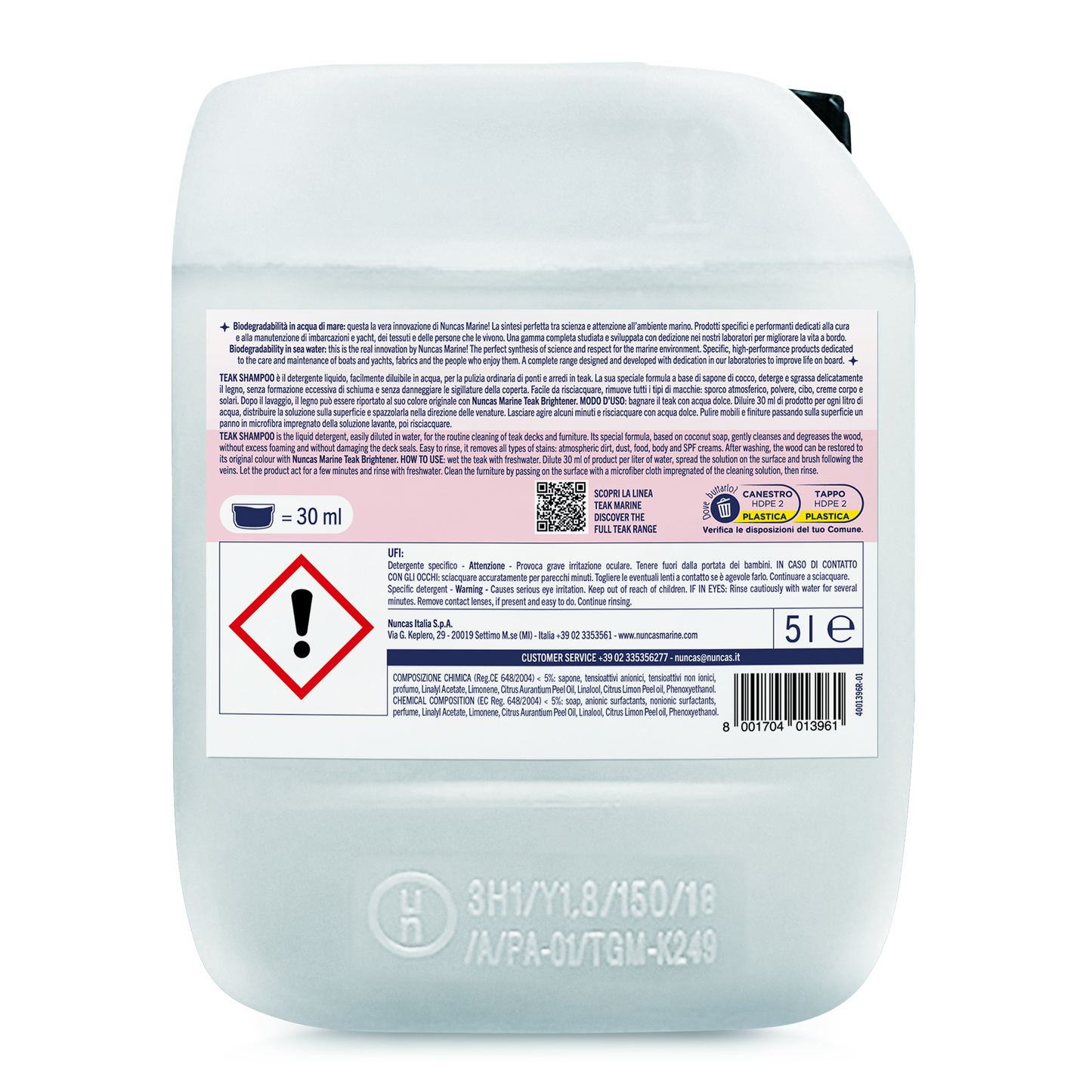 Nuncas Marine Teak Shampoo - 5000 ml | Nuncas Marine