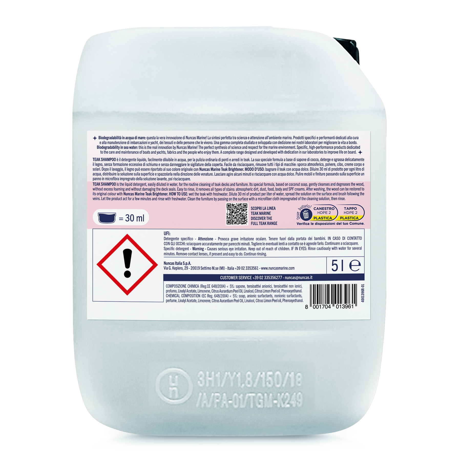 Nuncas Marine Teak Shampoo - 5000 ml | Nuncas Marine